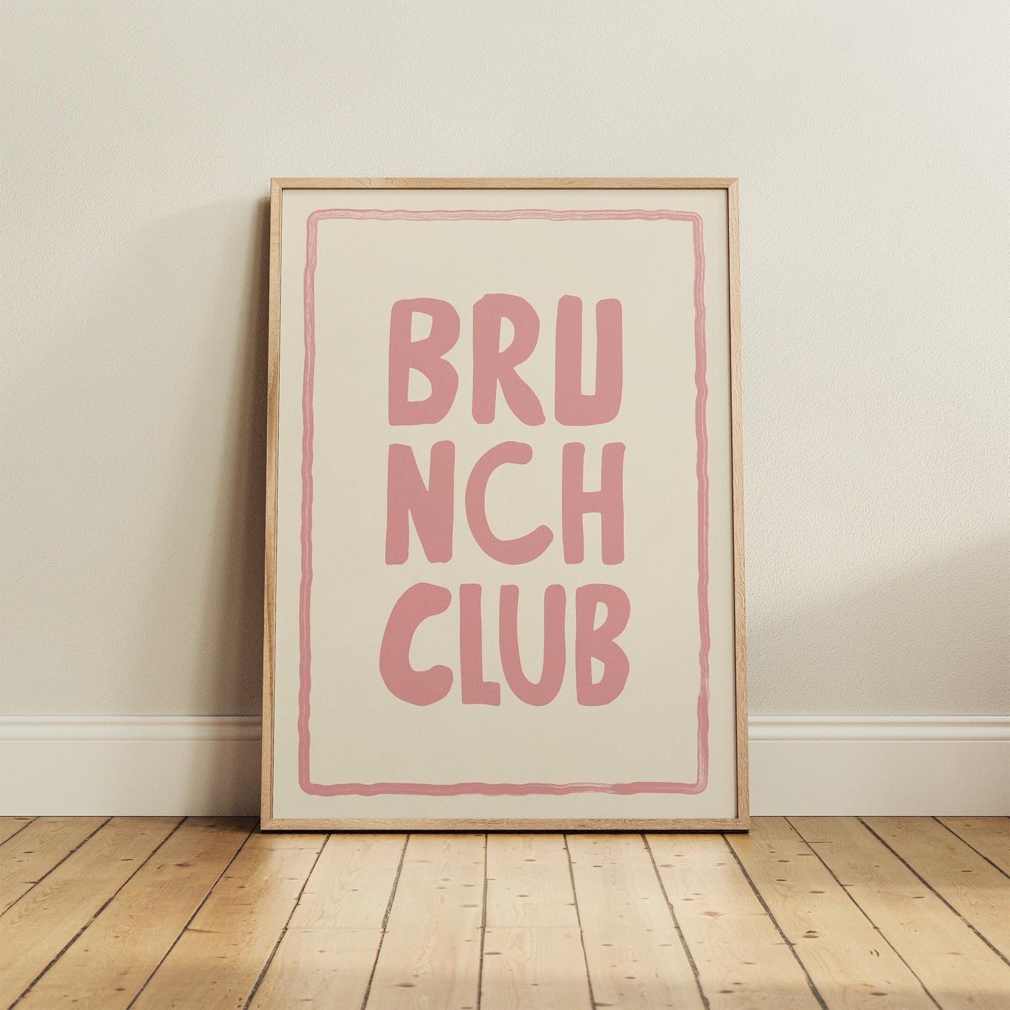 Brunch Club Typography Print
