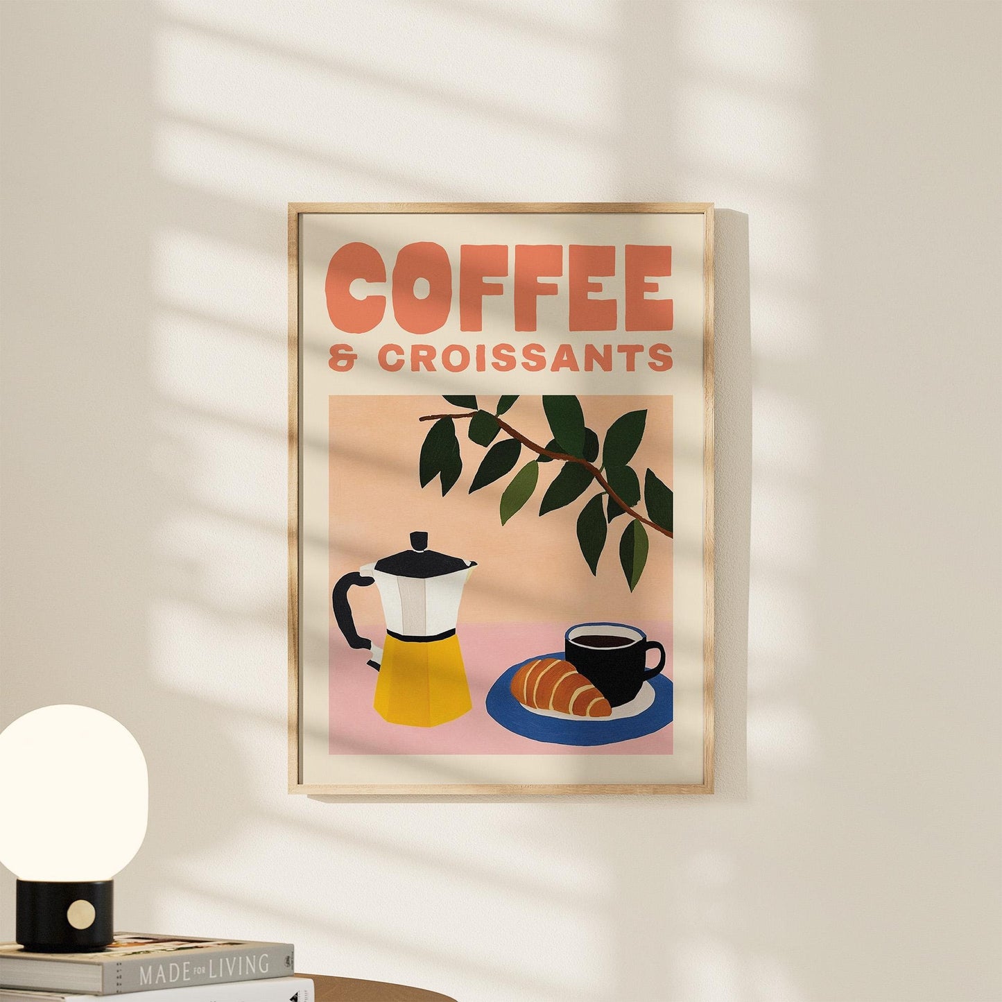 Coffee and Croissants Print