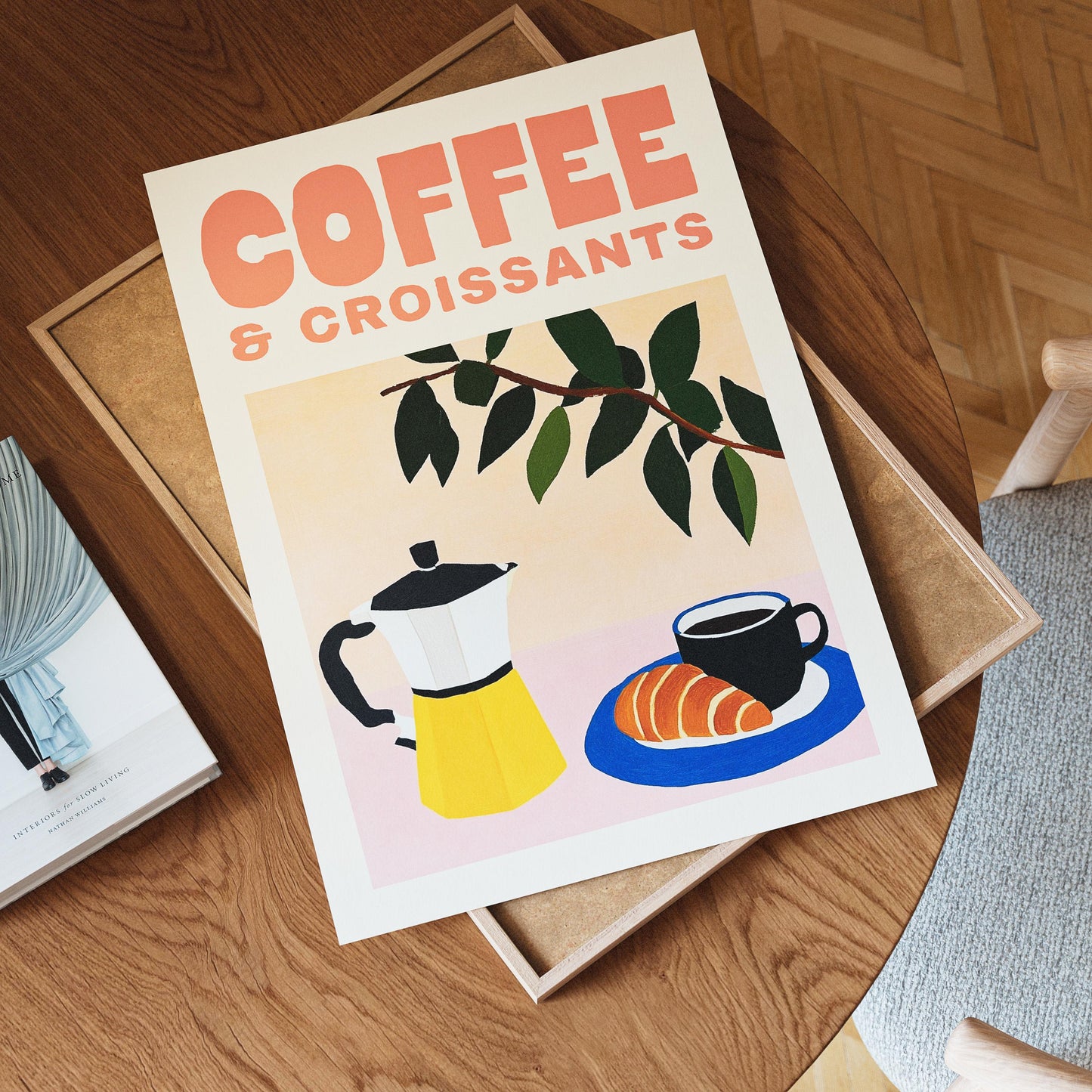Coffee and Croissants Print