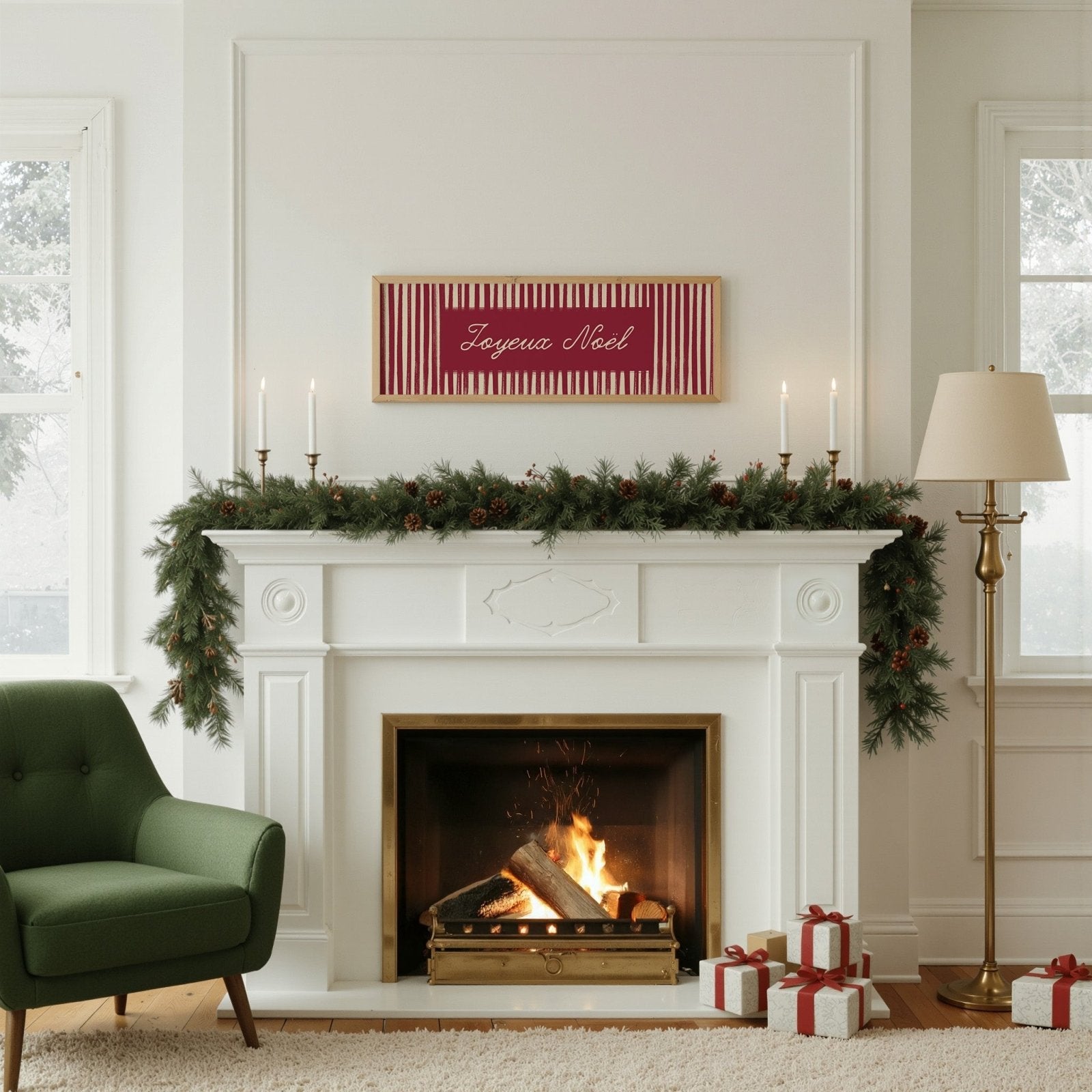 Joyeux Noël Vintage Christmas Print - Alfresco Prints