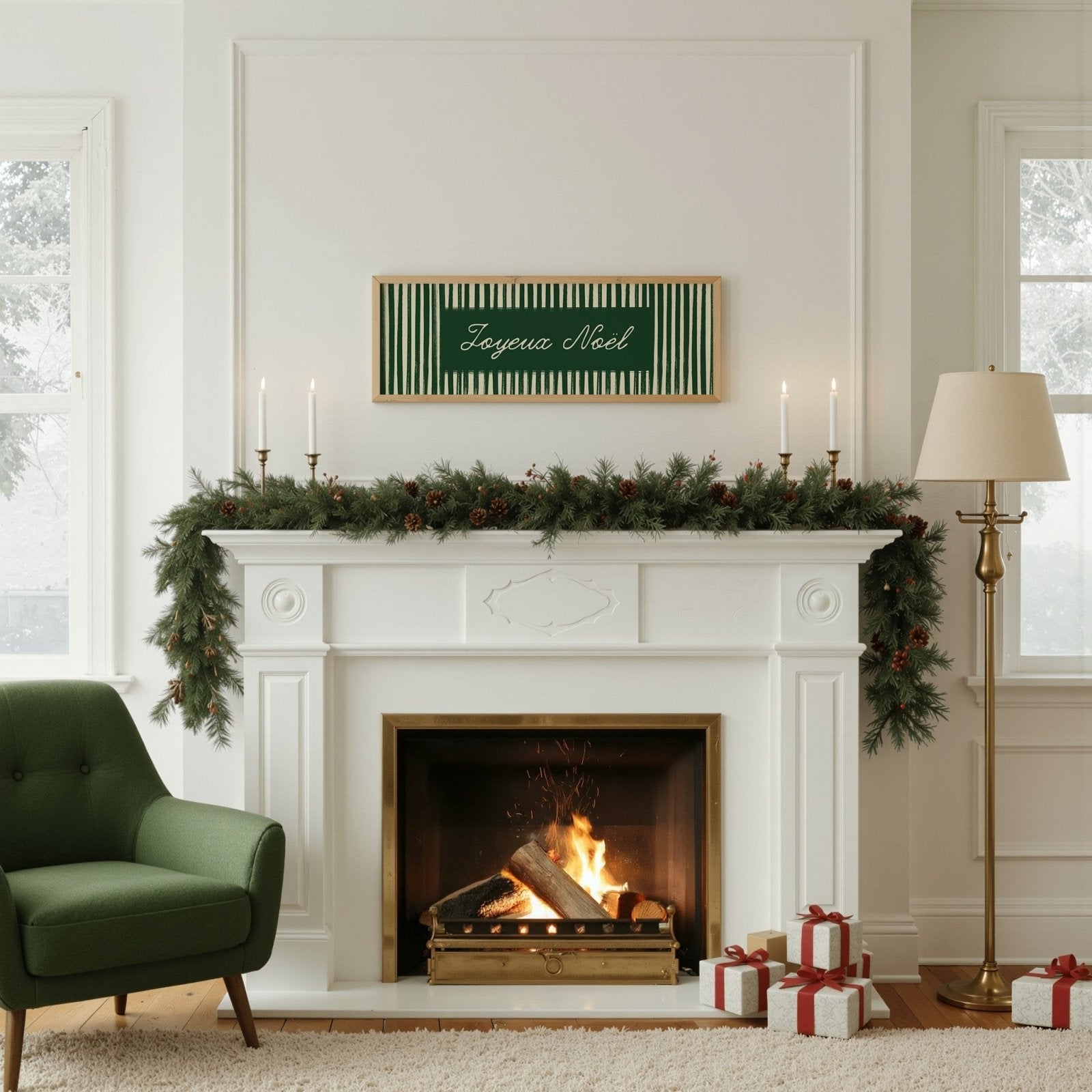 Joyeux Noël Vintage Christmas Print - Alfresco Prints