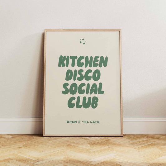 Kitchen Disco Social Club Print - Alfresco Prints