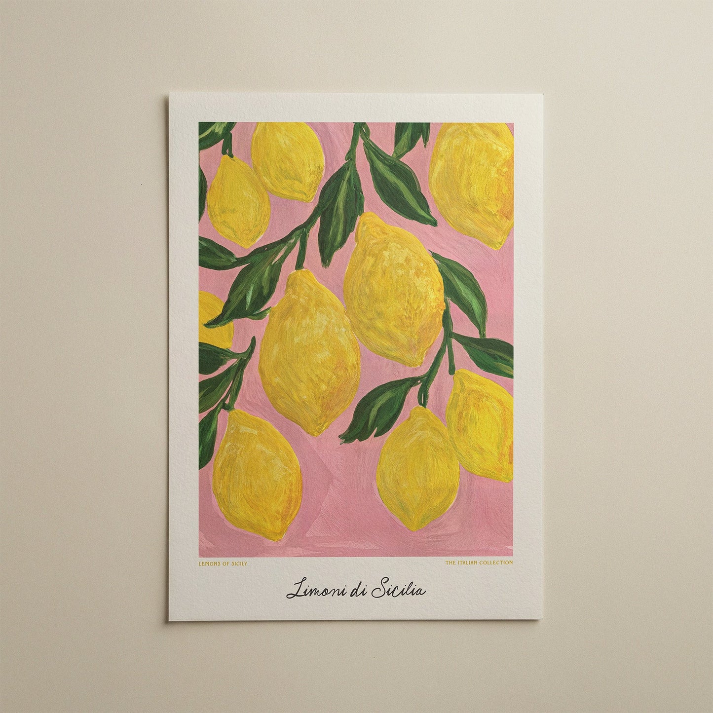 Lemons of Sicily Italian Wall Art - Alfresco Prints
