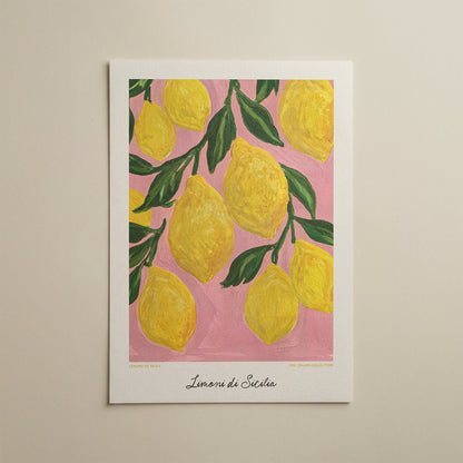 Lemons of Sicily Italian Wall Art - Alfresco Prints