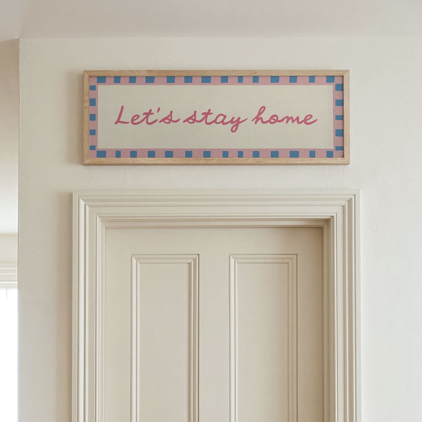 Let's Stay Home Wide Hallway Print Wall Art - Alfresco Prints