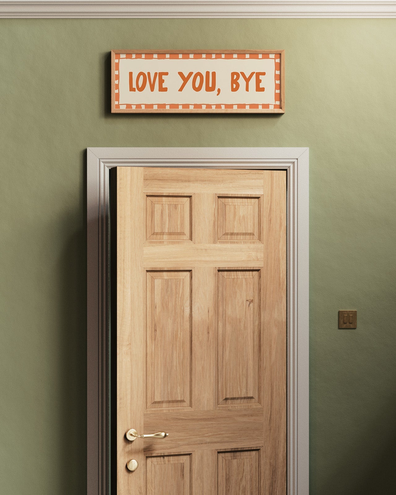 Love You, Bye Doorway Print - Alfresco Prints