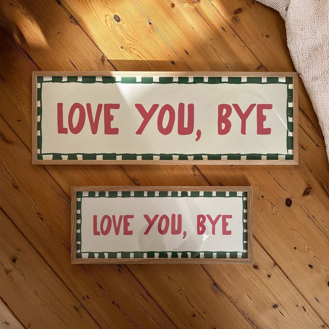 Love You, Bye Print Horizontal Doorway Hallway Print – Alfresco Prints