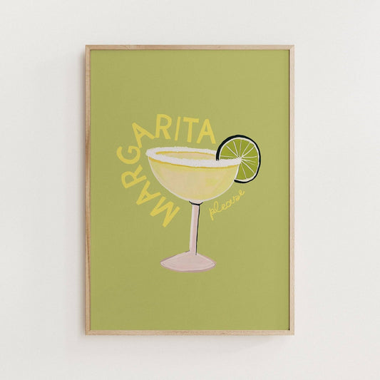 Margarita Please Cocktail Print - Alfresco Prints