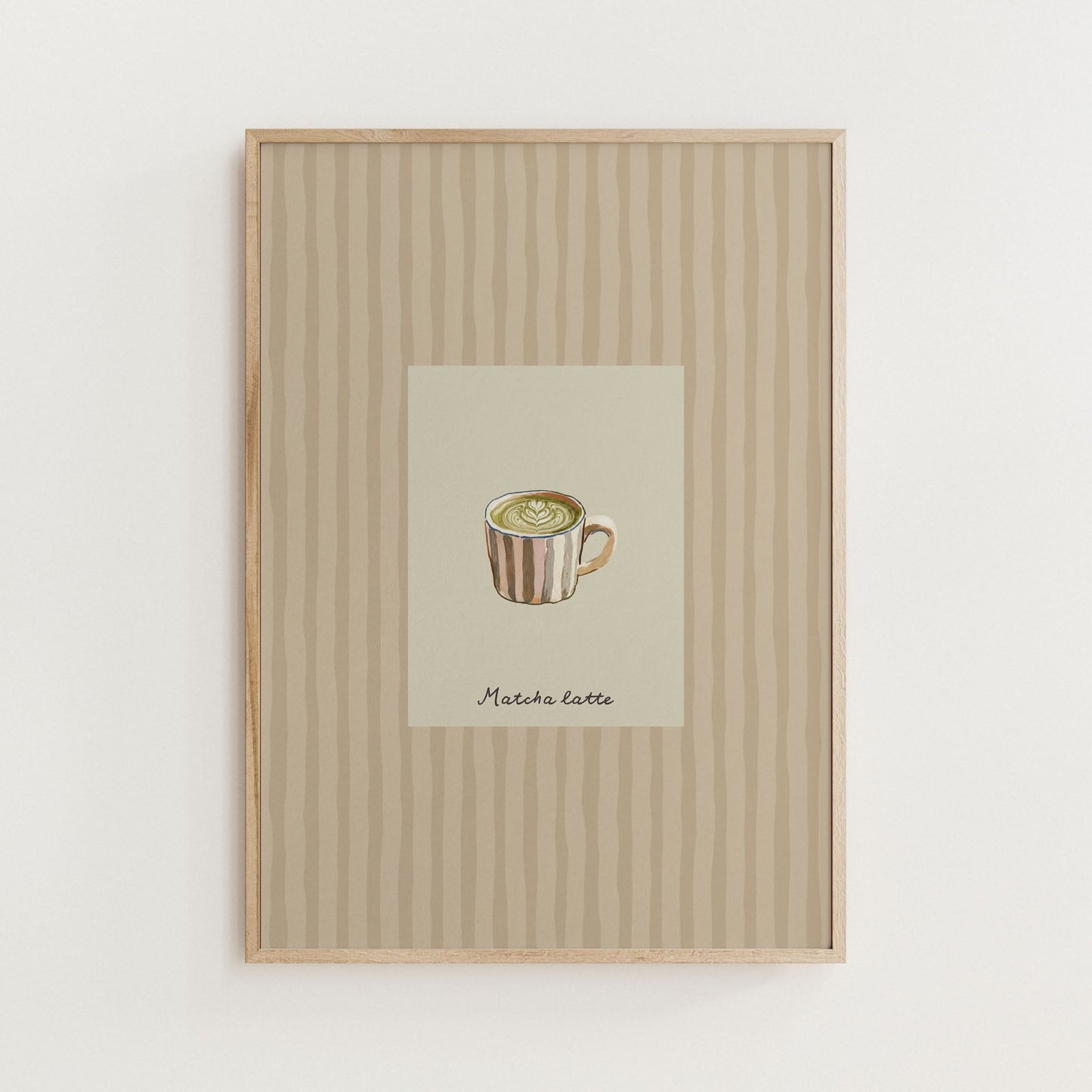 Matcha Latte Print Kitchen Wall Art - Alfresco Prints