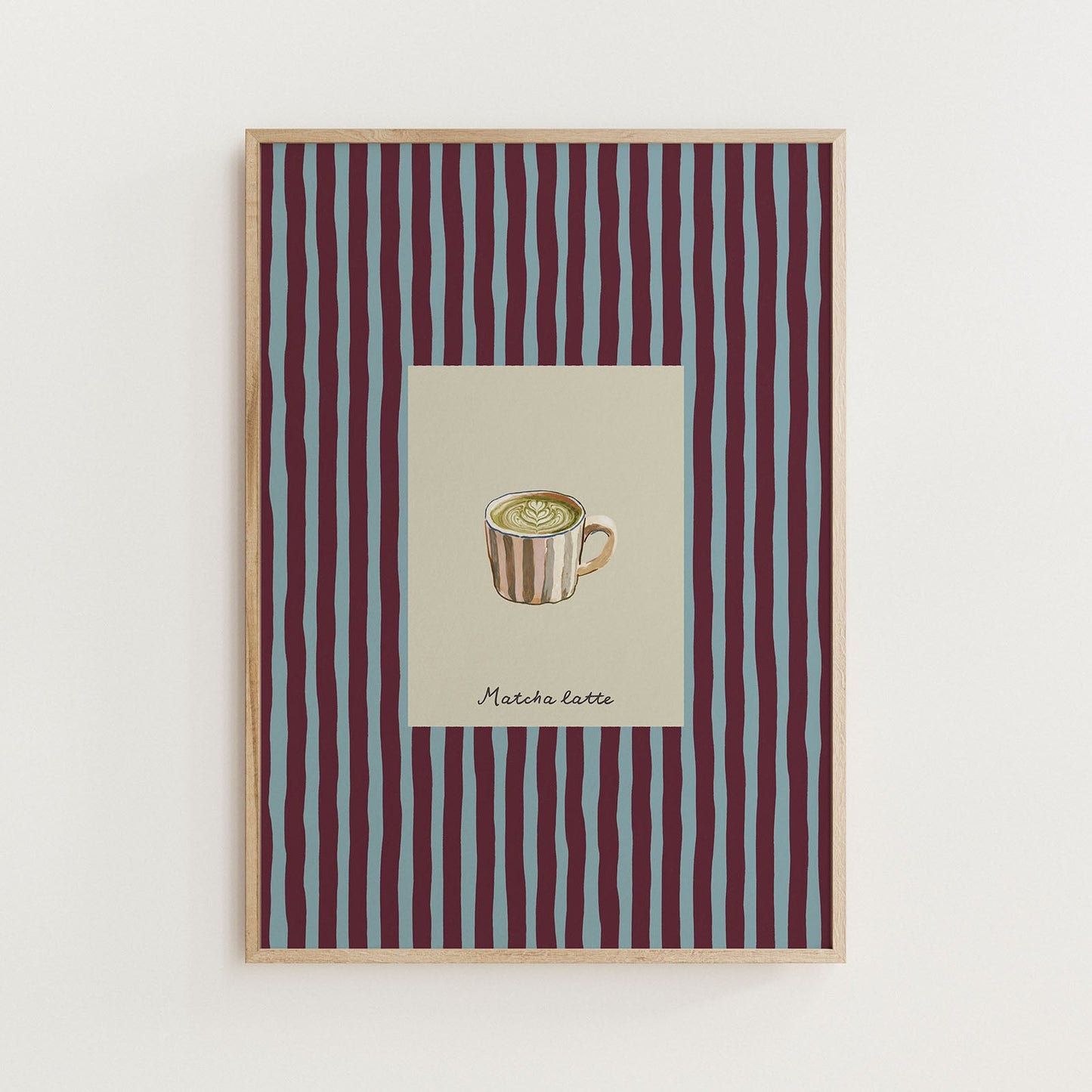 Matcha Latte Print Kitchen Wall Art - Alfresco Prints