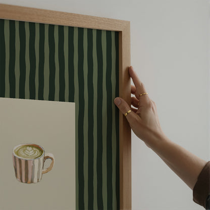 Matcha Latte Print Kitchen Wall Art - Alfresco Prints