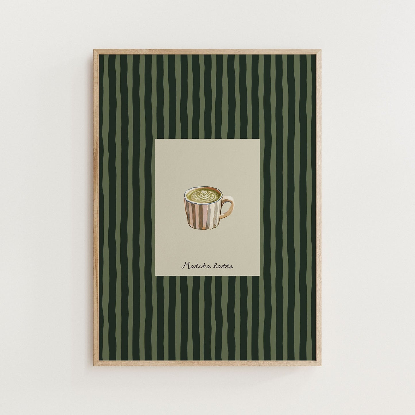 Matcha Latte Print Kitchen Wall Art - Alfresco Prints
