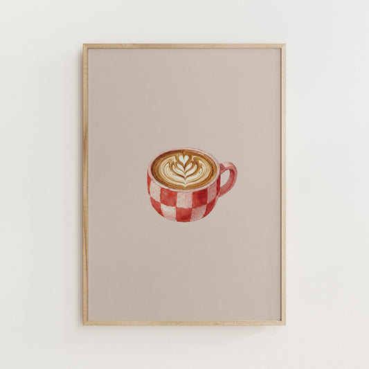 Minimal Coffee Mug Art Print - Alfresco Prints