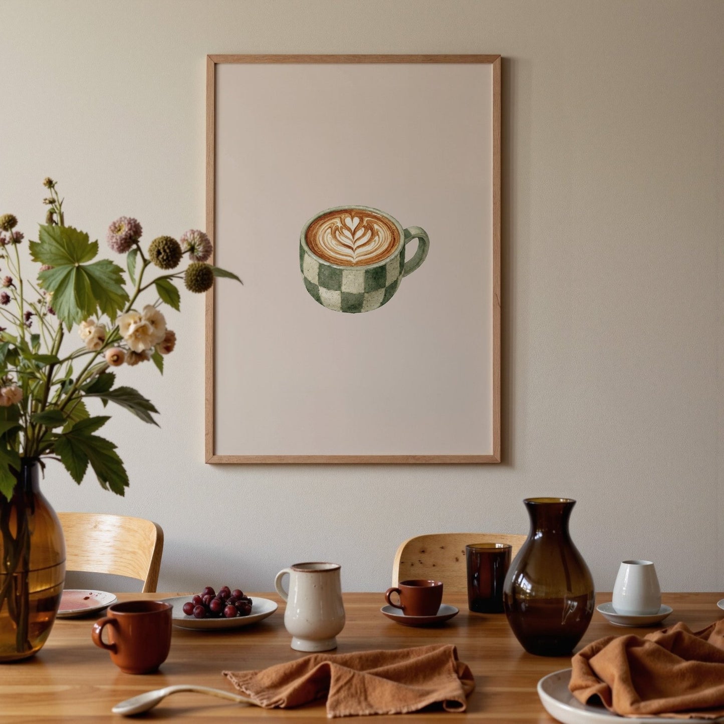 Minimal Coffee Mug Art Print - Alfresco Prints