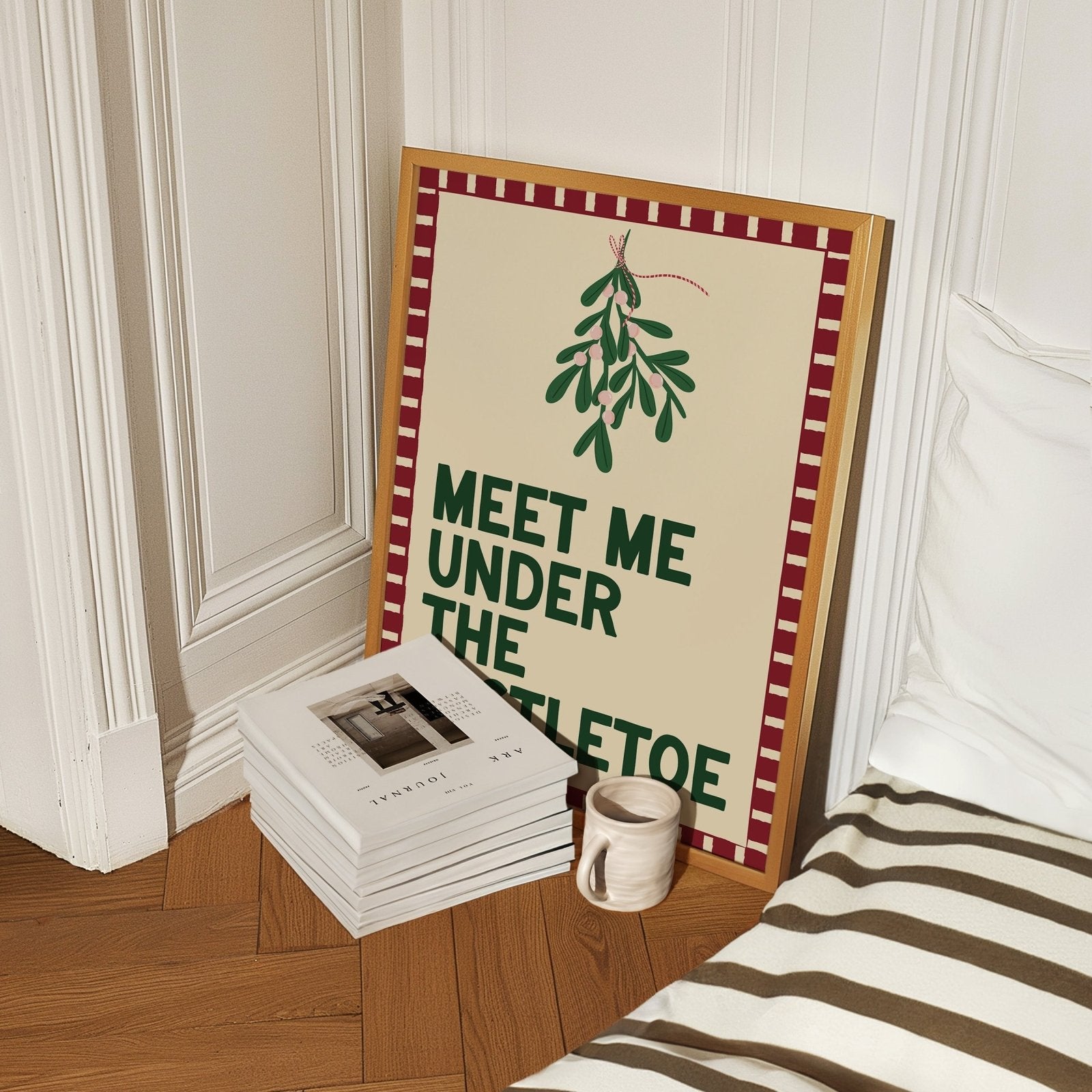 Mistletoe Christmas Print - Alfresco Prints