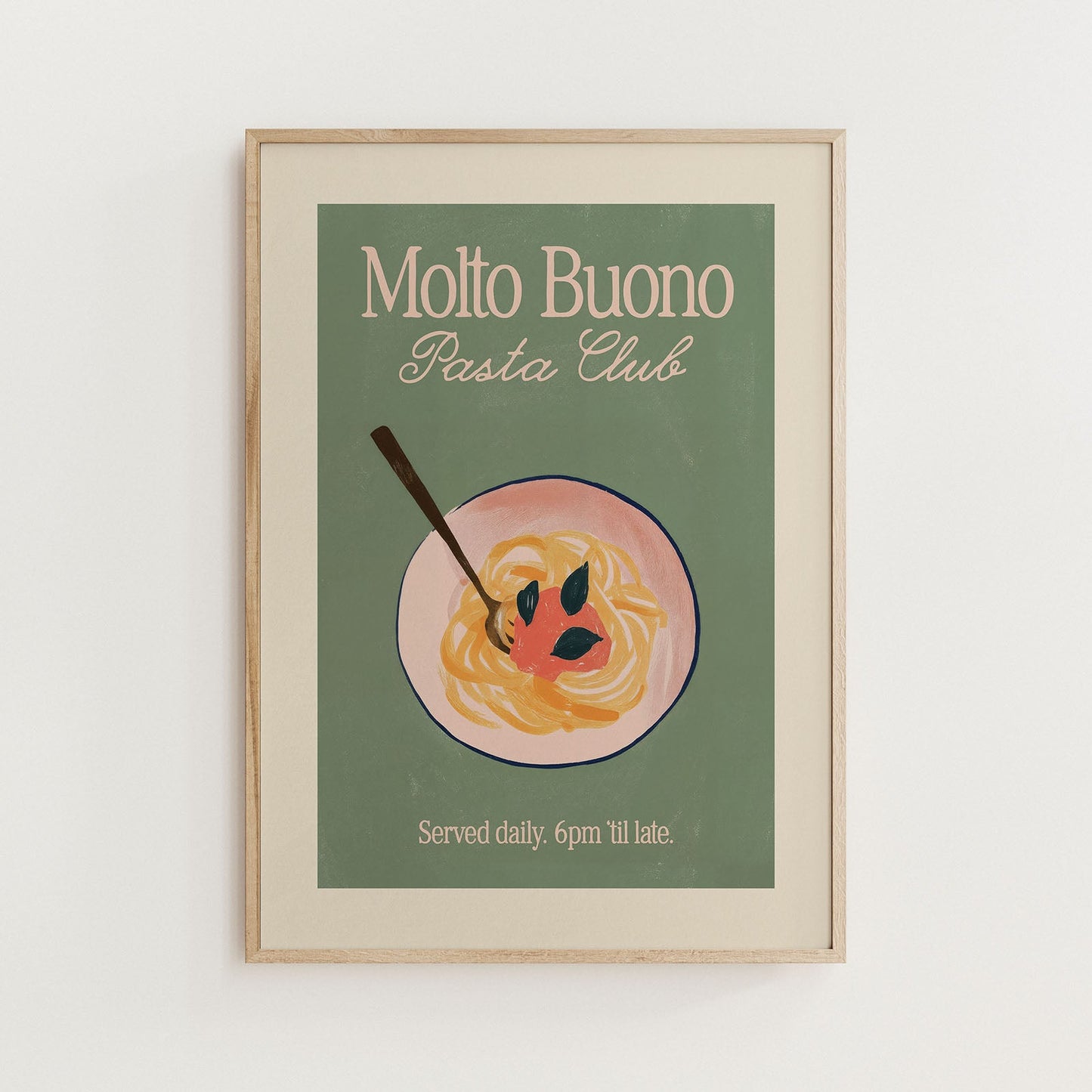 Molto Buono Pasta Club Print - Alfresco Prints