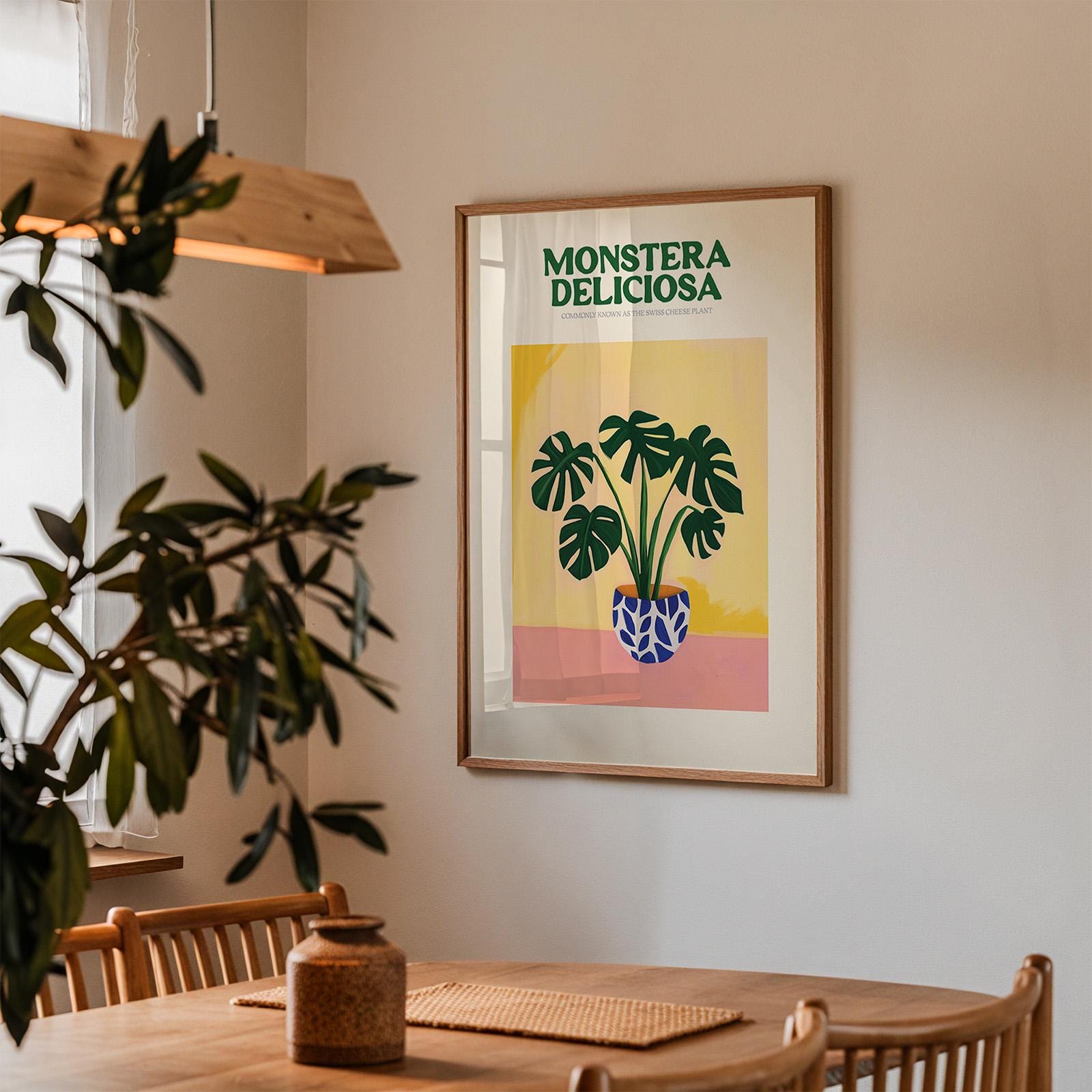 Monstera Plant Print - Alfresco Prints