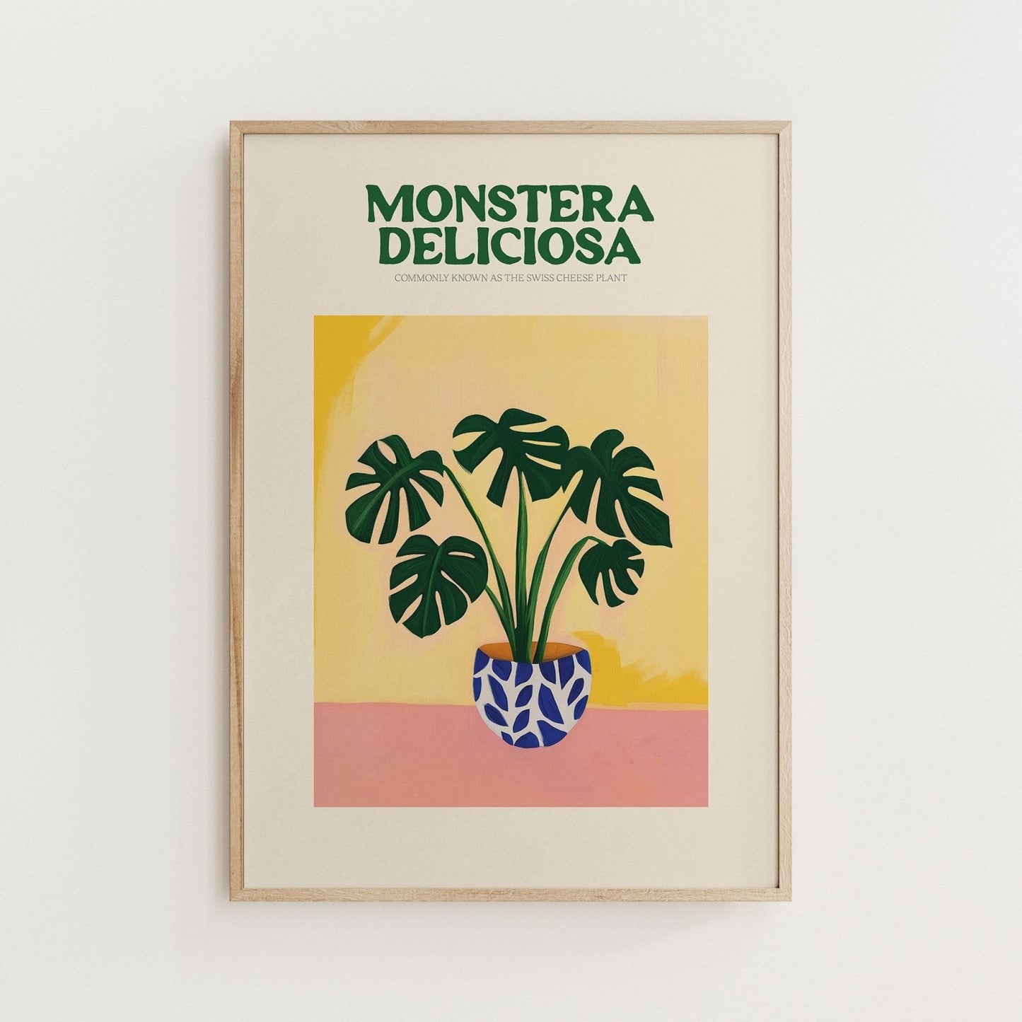 Monstera Plant Print - Alfresco Prints