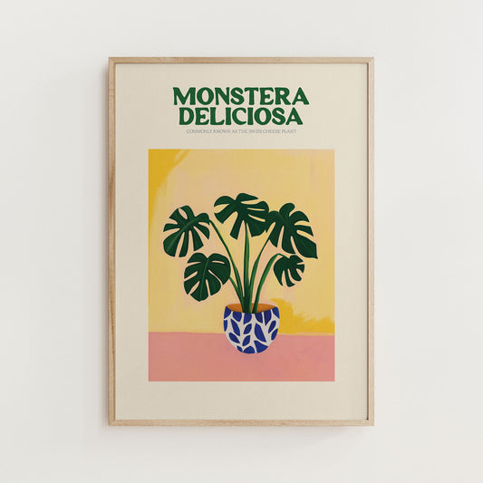 Monstera Plant Print