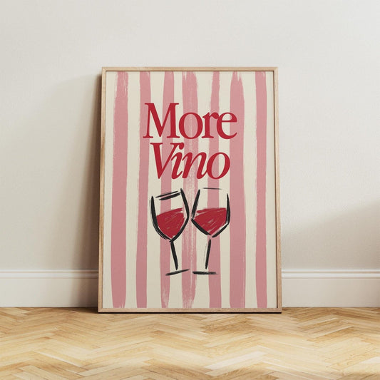 More Vino Print - Alfresco Prints