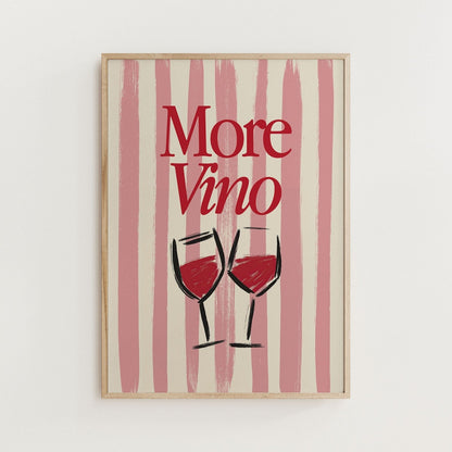 More Vino Print - Alfresco Prints