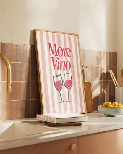 More Vino Print - Alfresco Prints