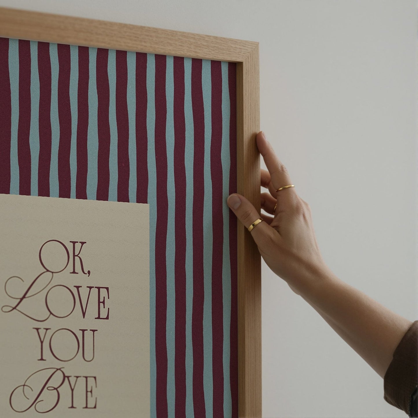 Ok, Love You Bye Print - Alfresco Prints