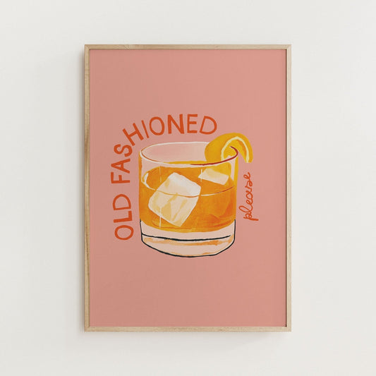 Old Fashioned Cocktail Print - Alfresco Prints
