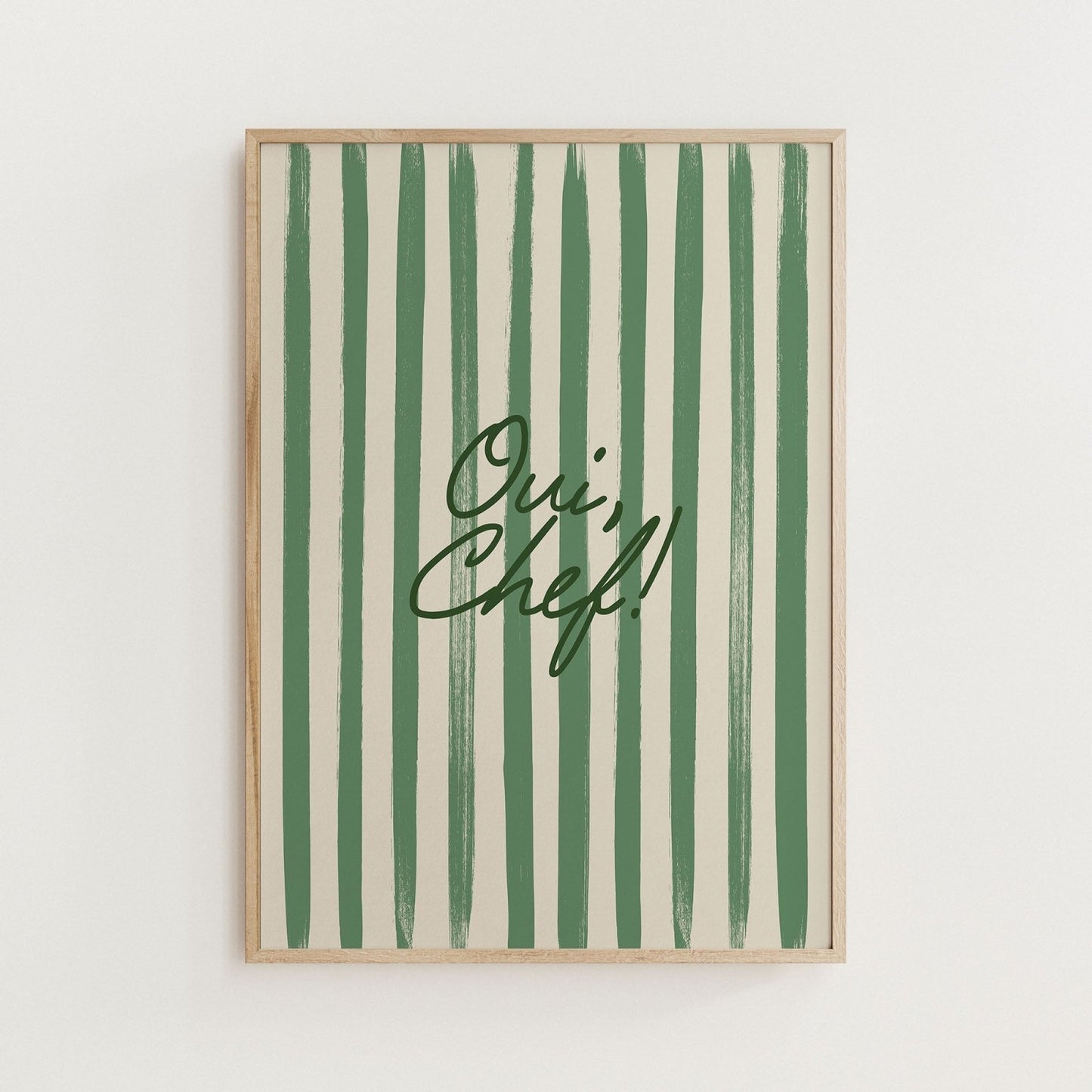 Oui, Chef! Yes Chef Kitchen Print - Alfresco Prints