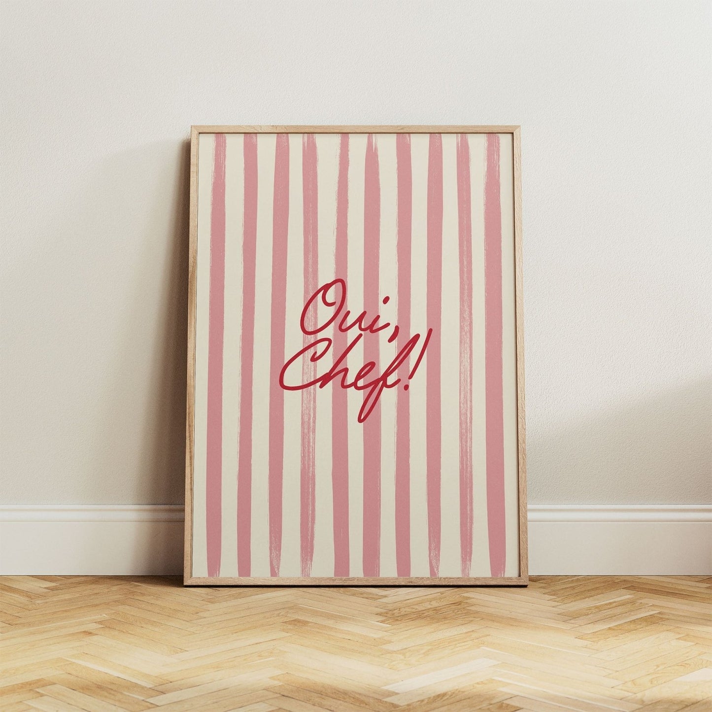 Oui, Chef! Yes Chef Kitchen Print - Alfresco Prints