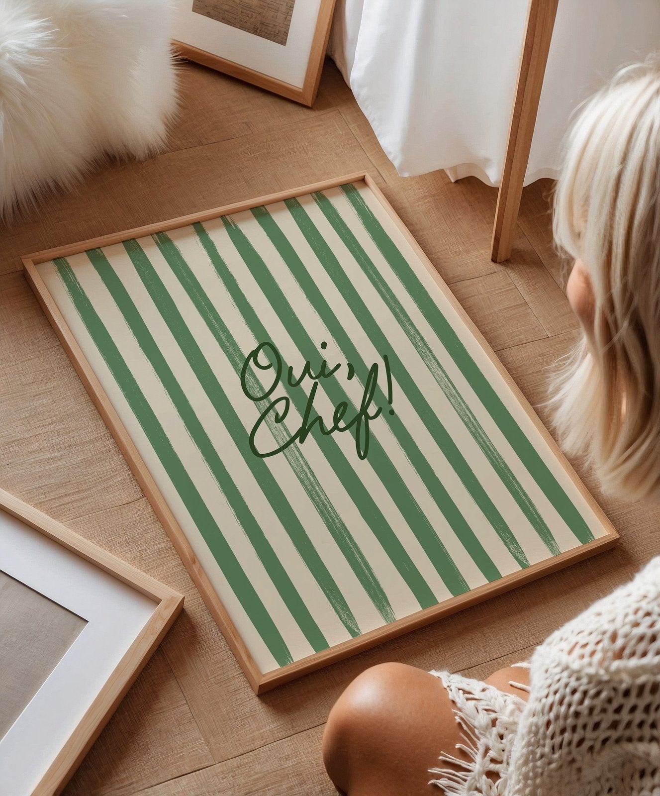 Oui, Chef! Yes Chef Kitchen Print - Alfresco Prints