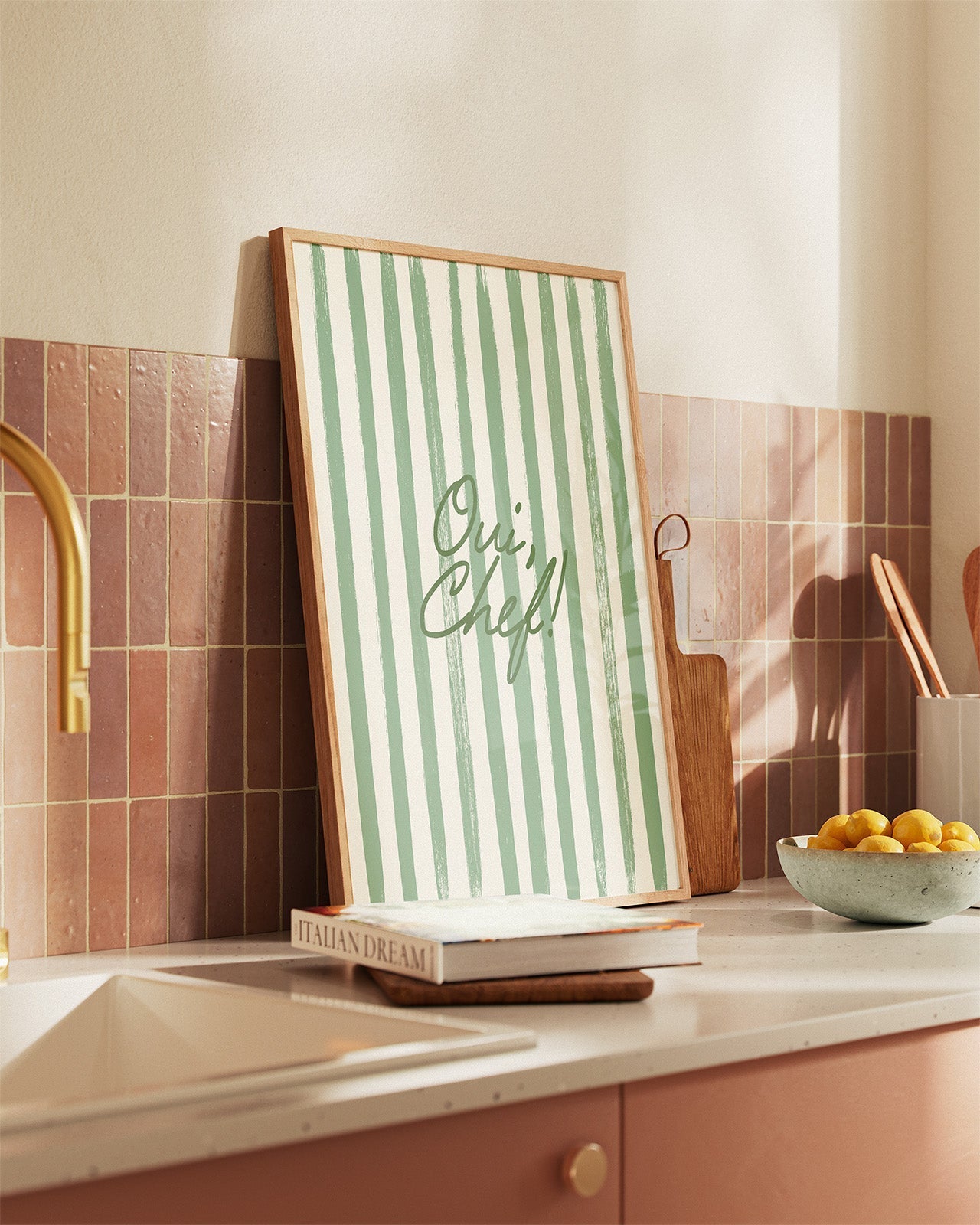 Oui, Chef! Yes Chef Kitchen Print - Alfresco Prints