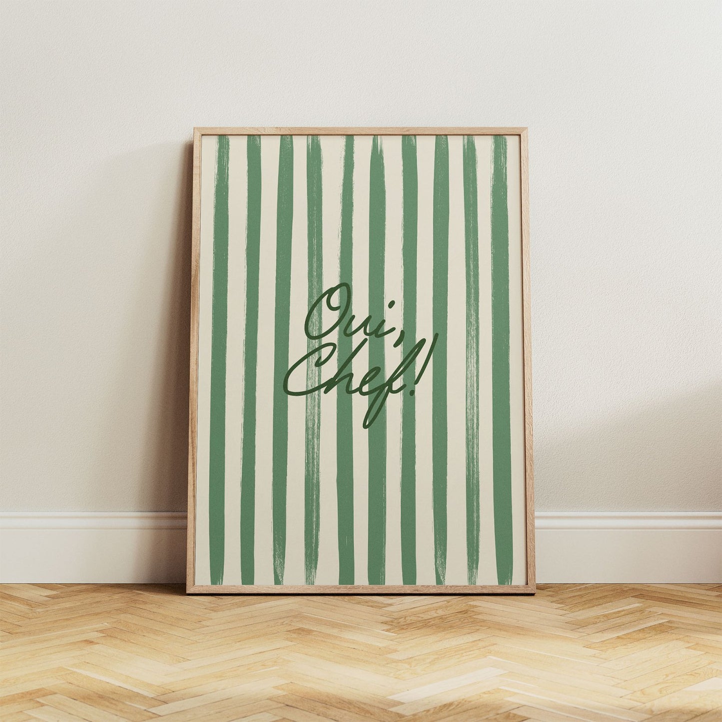 Oui, Chef! Yes Chef Kitchen Print - Alfresco Prints