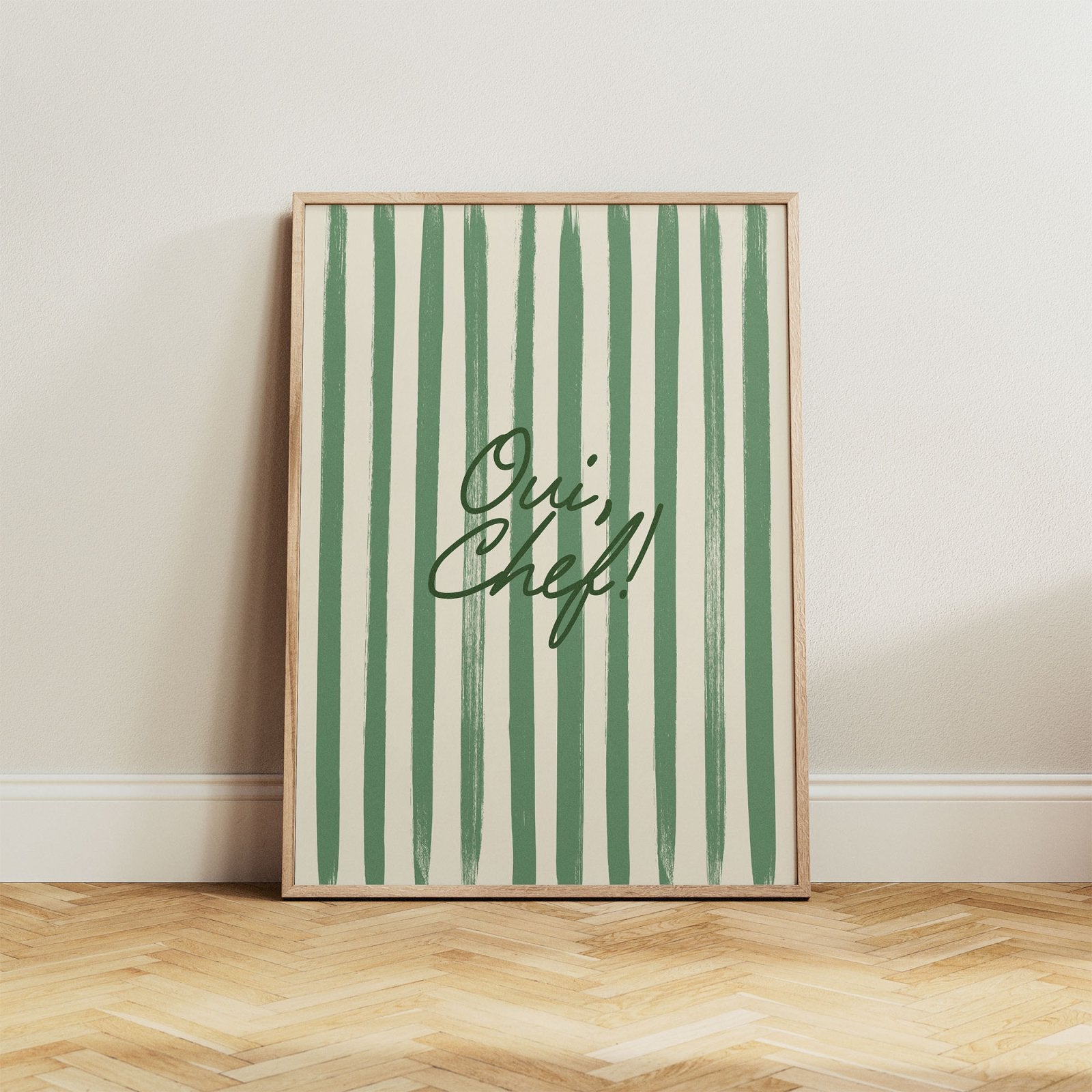 Oui, Chef! Yes Chef Kitchen Print - Alfresco Prints