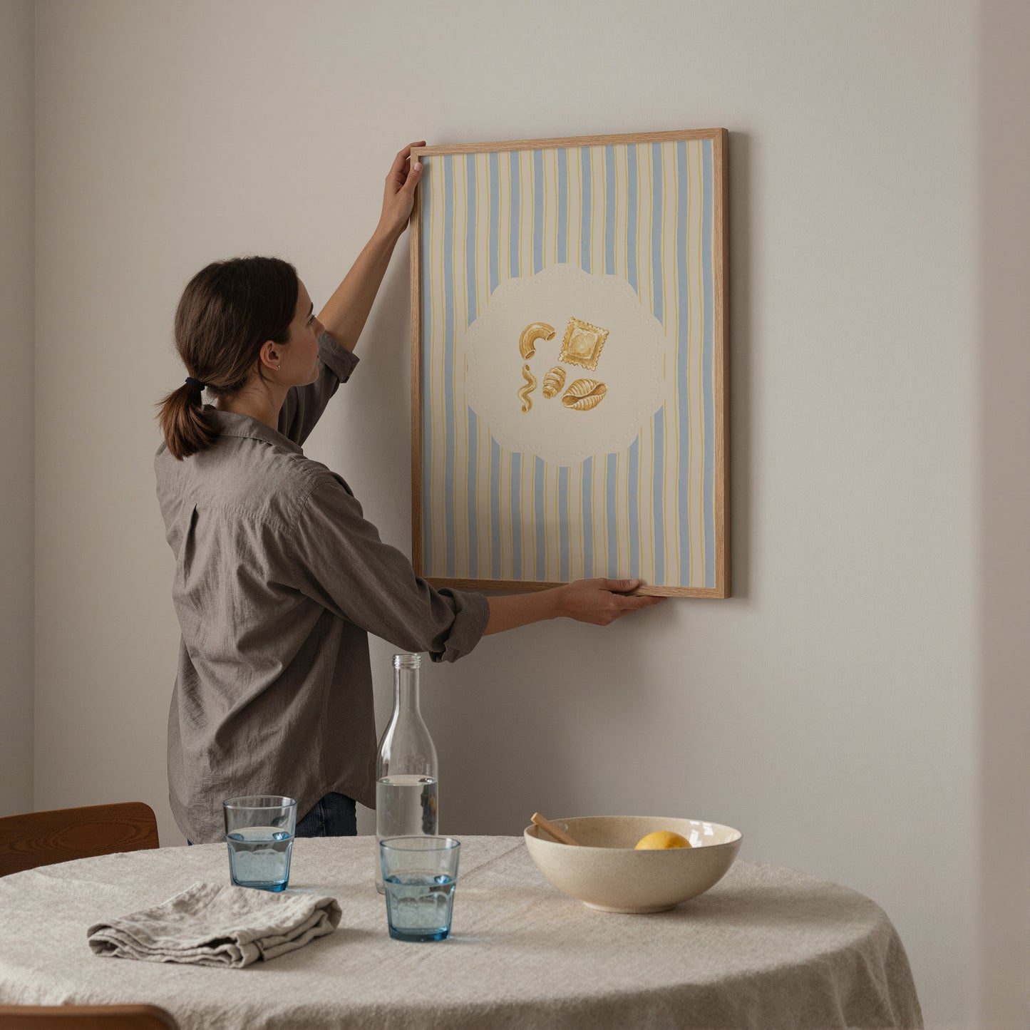 Vintage Pasta Kitchen Print Food Poster