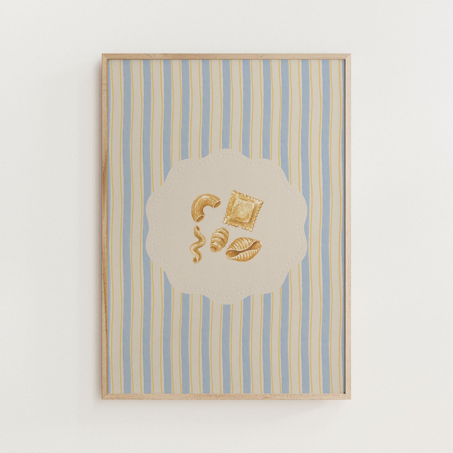 Vintage Pasta Kitchen Print Food Poster