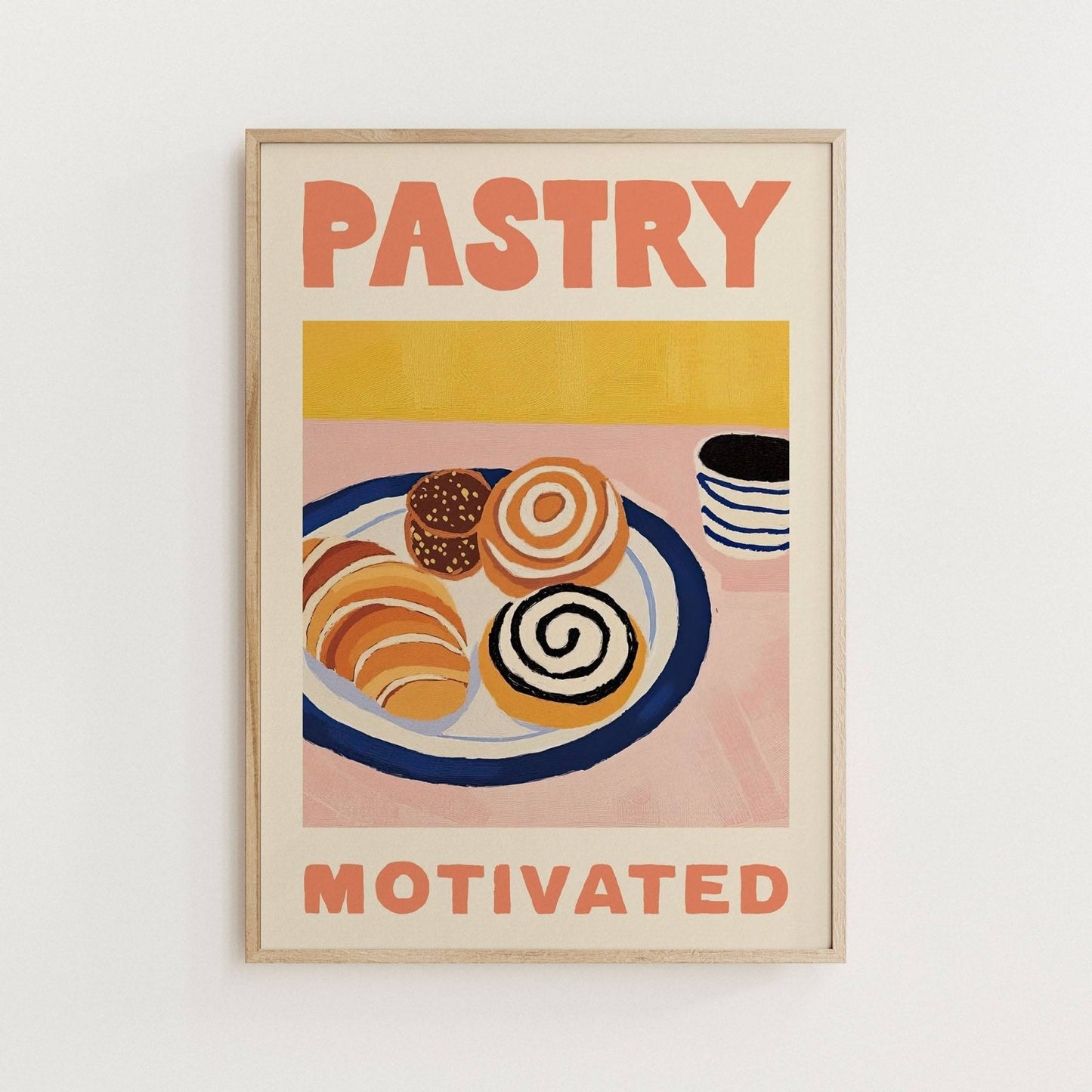 Pastry Motivated Illustrated Print - Alfresco Prints