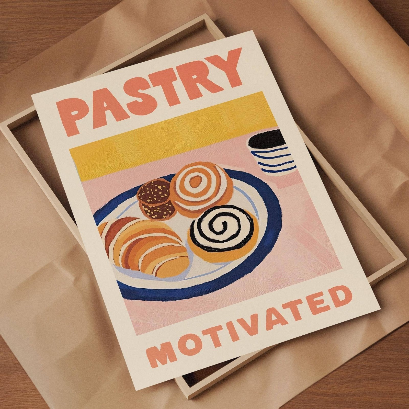 Pastry Motivated Illustrated Print - Alfresco Prints