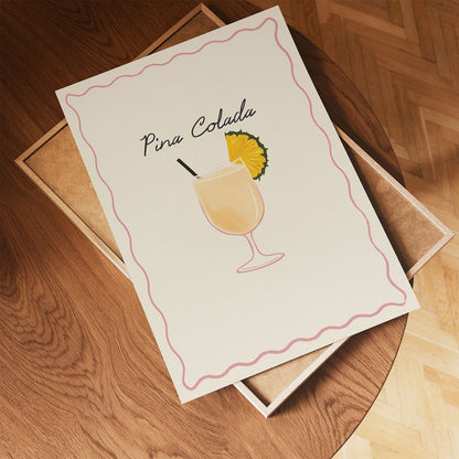 Pina Colada Cocktail Print - Alfresco Prints