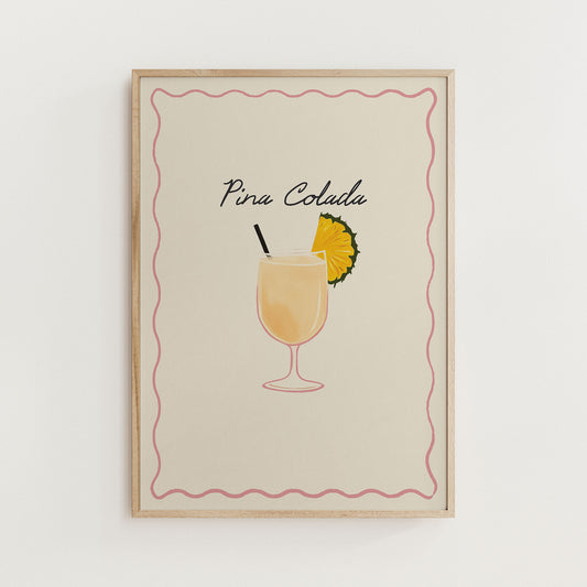 Pina Colada Cocktail Print