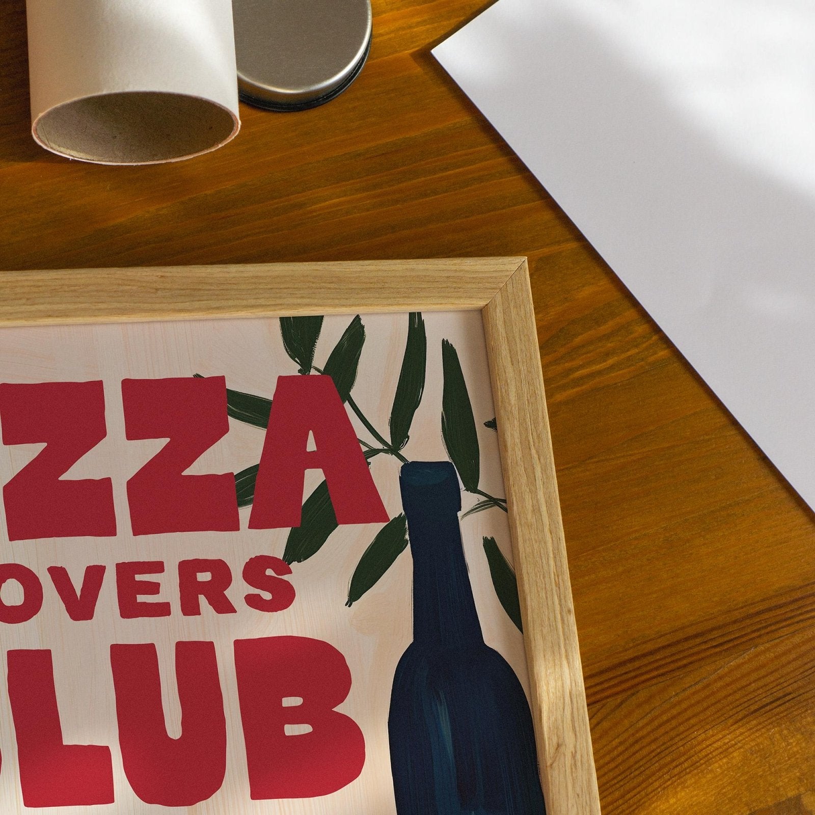 Pizza lovers Club Illustrated Print - Alfresco Prints