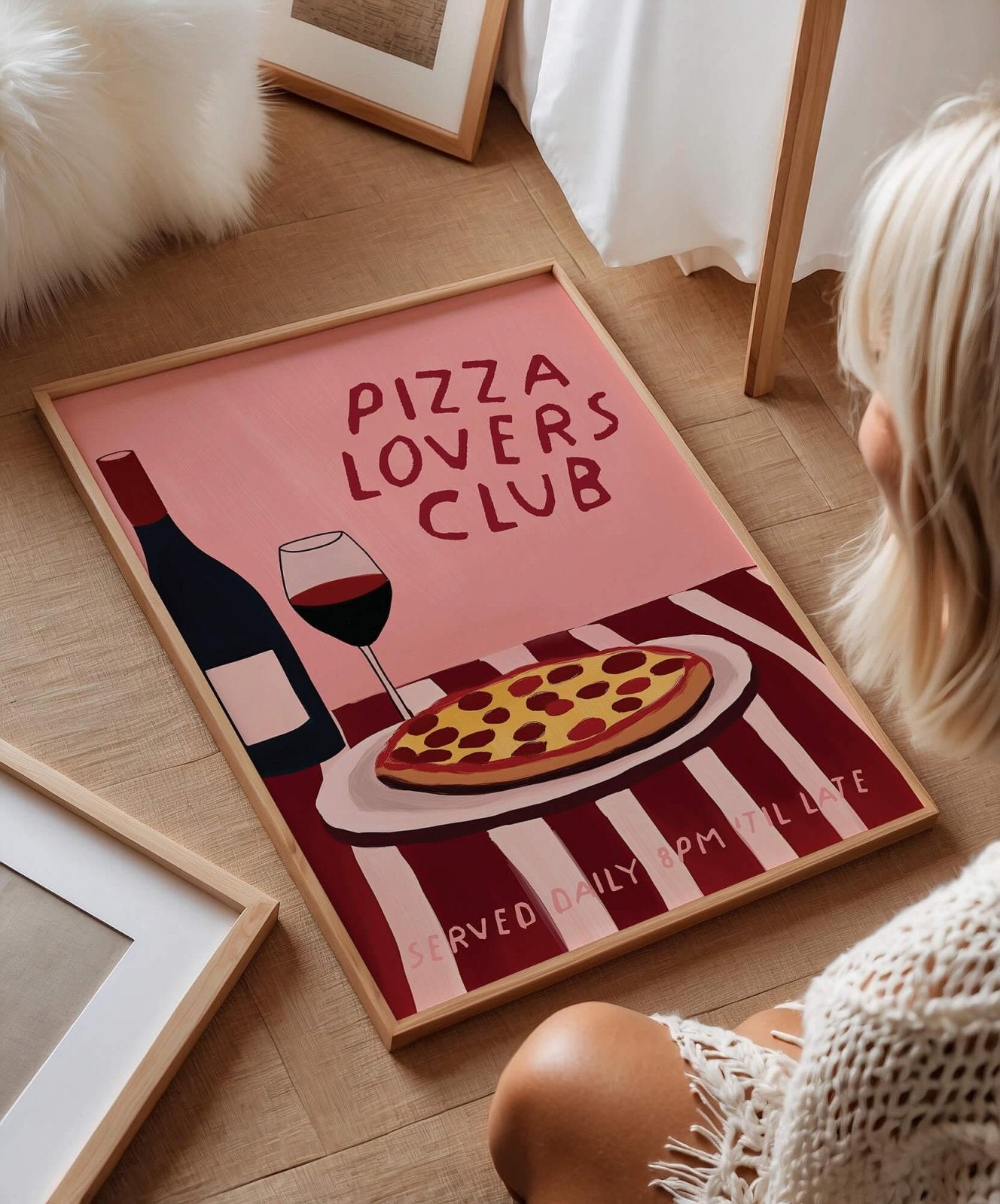 Pizza Lovers Club Print - Alfresco Prints