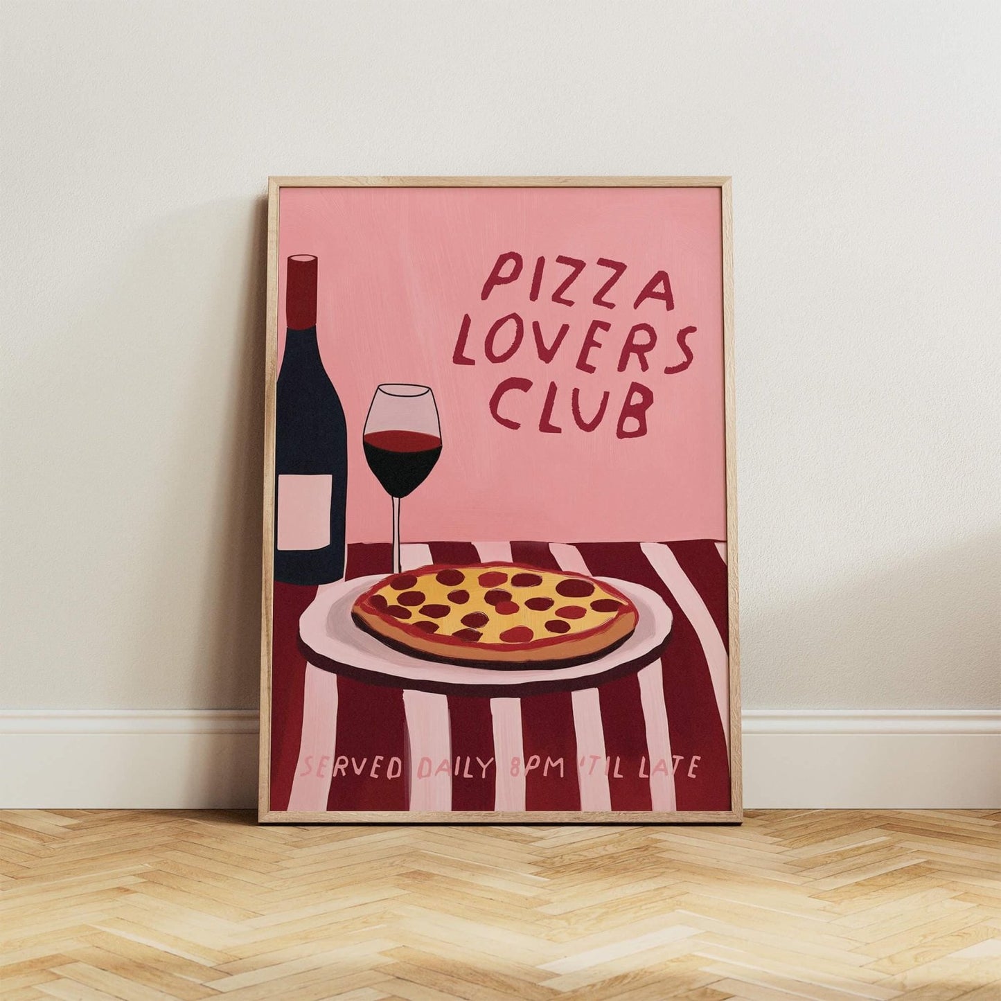 Pizza Lovers Club Print - Alfresco Prints