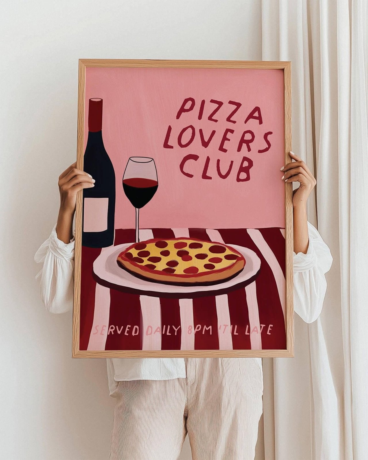 Pizza Lovers Club Print - Alfresco Prints