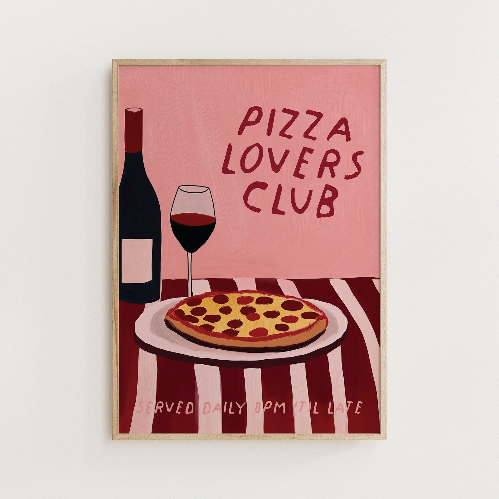 Pizza Lovers Club Print - Alfresco Prints