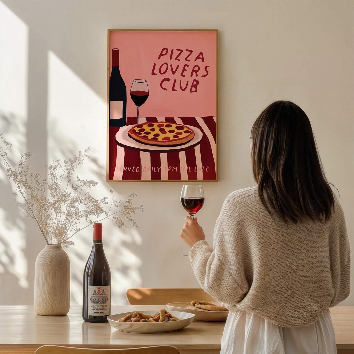 Pizza Lovers Club Print - Alfresco Prints