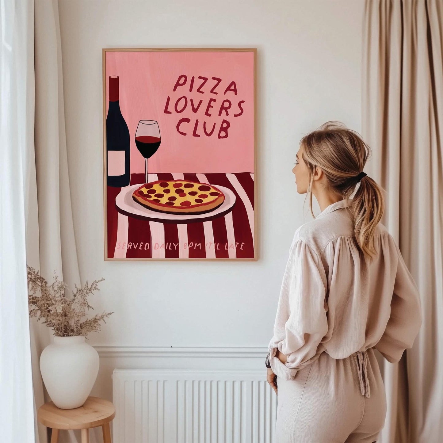 Pizza Lovers Club Print - Alfresco Prints