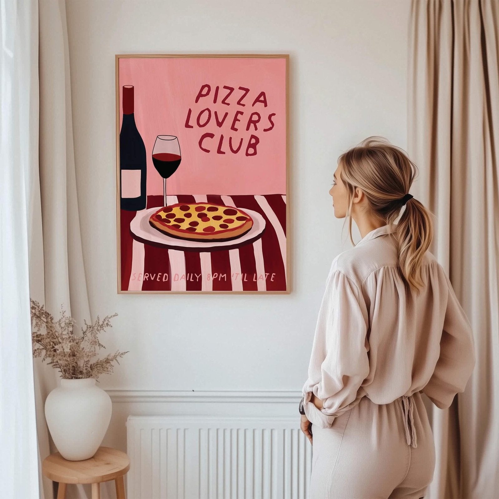 Pizza Lovers Club Print - Alfresco Prints