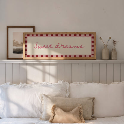 Sweet Dreams Bedroom Print Wall Art