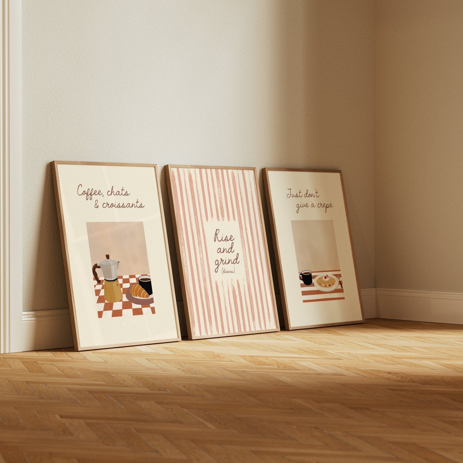 Rise and Grind (Beans) Kitchen Coffee Print - Alfresco Prints